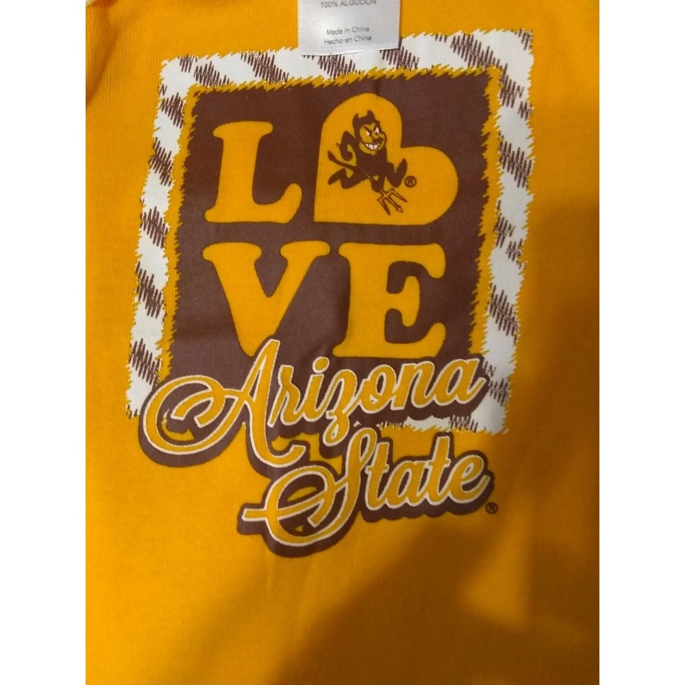 Russell Athletic Bodysuit Baby 6-9M Gold Arizona State Sun Devils‎ Sparky NCAA